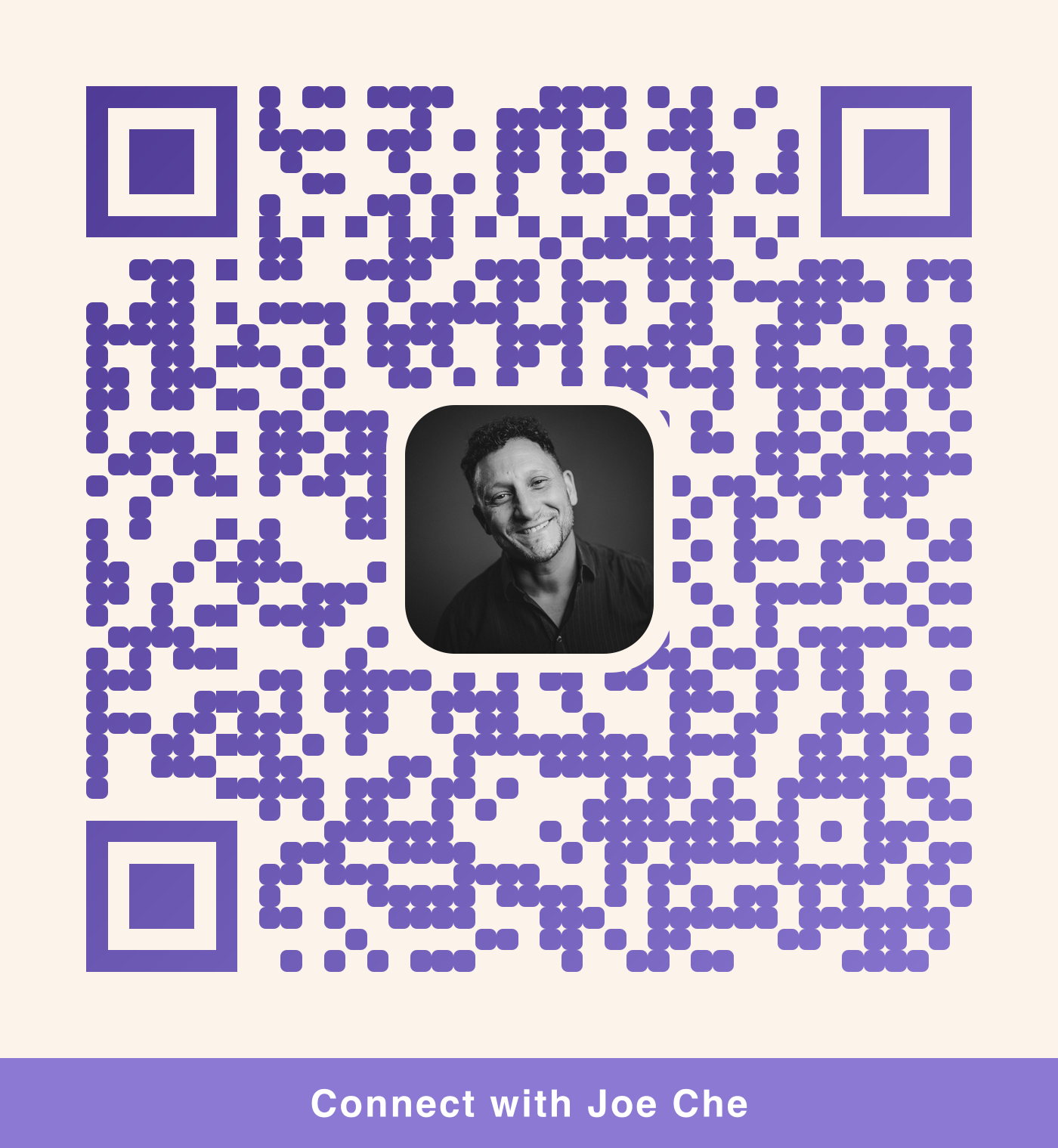 QR code to connect with Joe Che